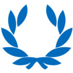 icone couronne de laurier bachelor bleu