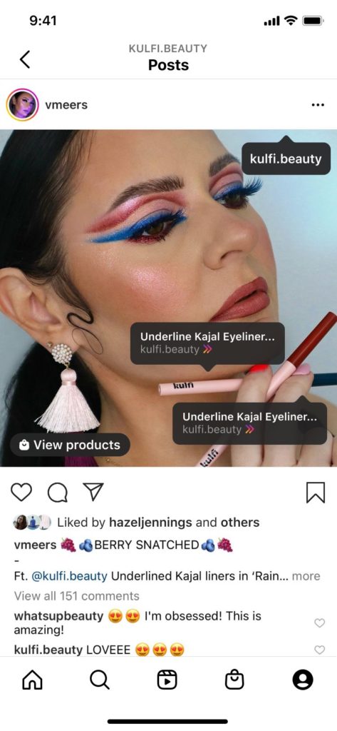 Instagram tag product